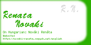 renata novaki business card